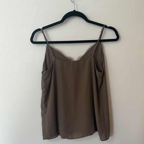 Chiffon Tank with Lace - Picture 2 of 4